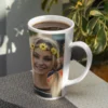 duży kubek latte z nadrukiem ze zdjęcia grafiką lub napisem