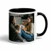 personalizowany kubek czarny z własnym nadrukiem 330ml