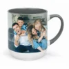 personalizowany kubek kawowy ze zdjęciem szary