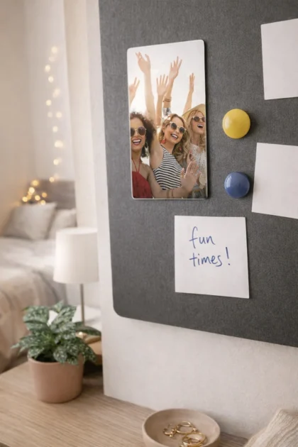 aluminiowy magnes z nadrukiem