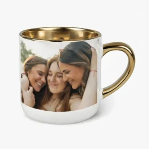 Kubek elegancki, Premium, złote wykończenie – Twój Projekt