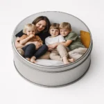 Pudełko ze zdjęciem, metalowe, okrągłe, 15cm - Twój Projekt