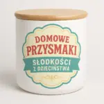 Słoik ceramiczny z bambusową pokrywką, 500ml - Twój projekt