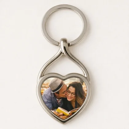 brelok metalowy z nadrukiem