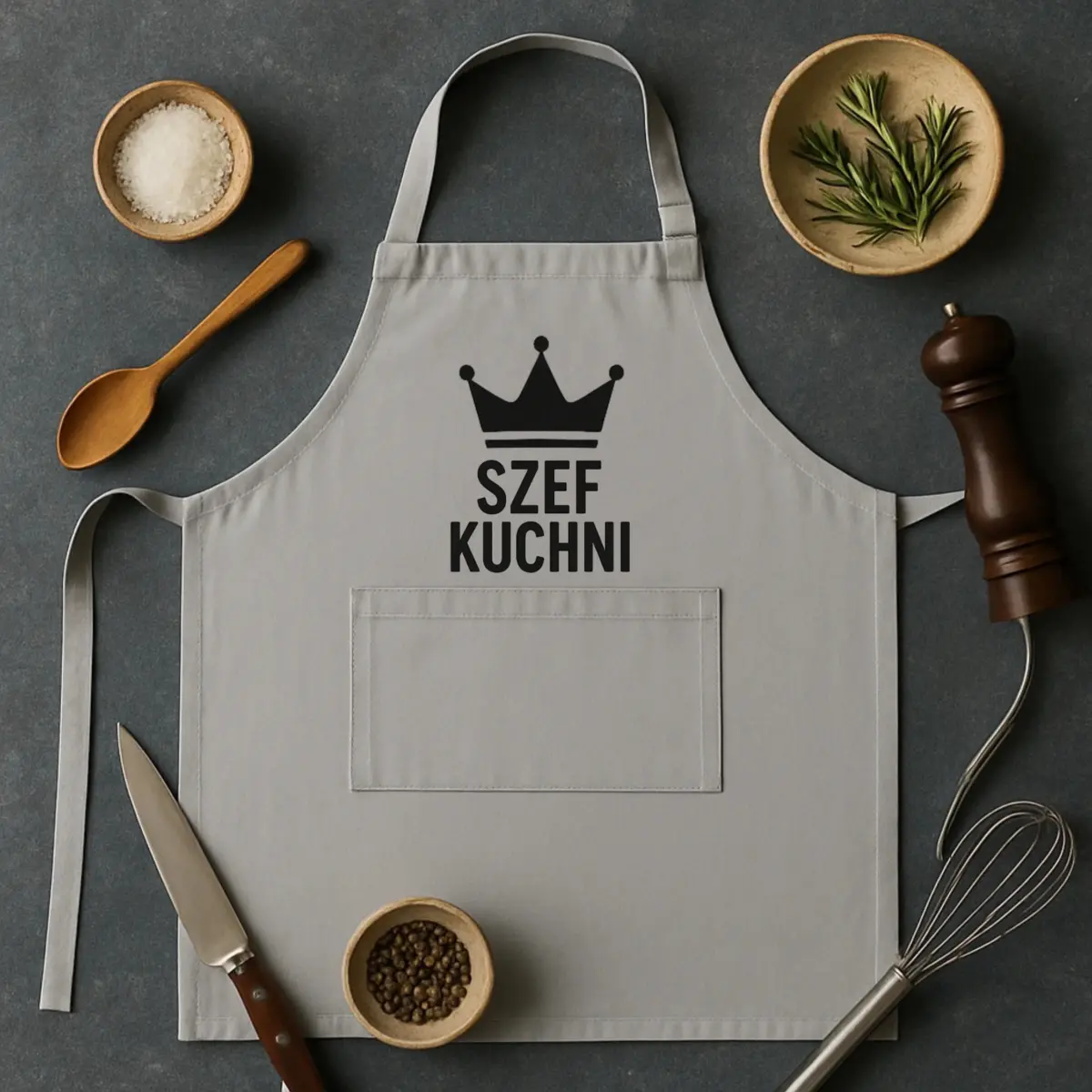fartuch z nadrukiem - podgląd