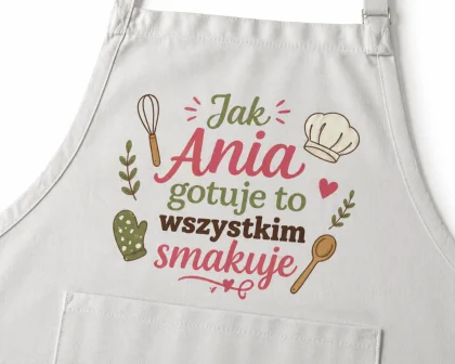 personalizowany fartuch kuchenny z imieniem