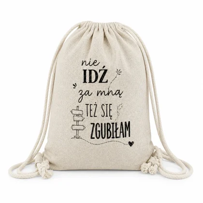 plecak z nadrukiem lniany personalizowany