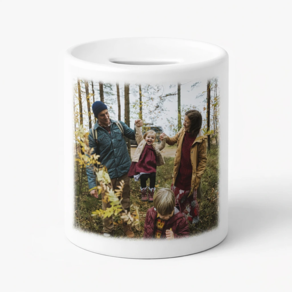 Skarbonka z nadrukiem, 325ml - Twój Projekt