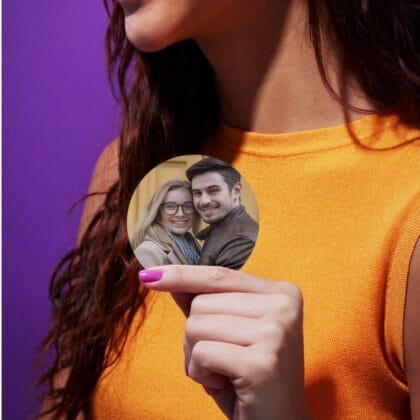 Magnes okrągły z nadrukiem