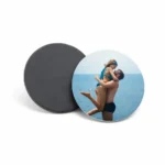 Magnes okrągły z nadrukiem, śr.6,5 cm - Twój Projekt