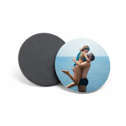 okrągły magnes ze zdjęciem koło