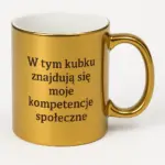 Złoty kubek z grawerem, 440ml - Twój Projekt