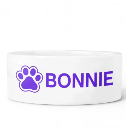 Miska dla psa z imieniem, śr. 17,8cm - Twój Projekt