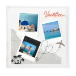 Album na zdjęcia z nadrukiem, 22x22cm - Nasza wakacyjna przygoda