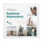 Album na zdjęcia z nadrukiem, ekoskóra, 22x22cm - Nasze rodzinne wspomnienia