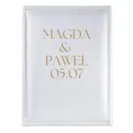 Album na zdjęcia z nadrukiem, ekoskóra, 18x25cm - Ślubny