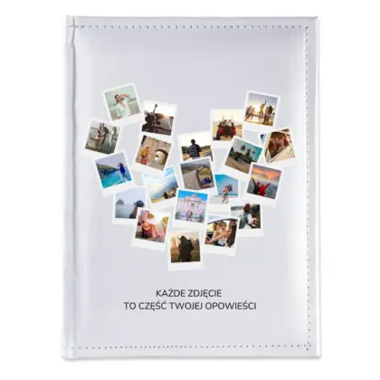 Album na zdjęcia z nadrukiem, 18x25cm - Serce ze zdjęć