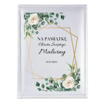 Personalizowany album na zdjęcia - Pamiątka Chrztu