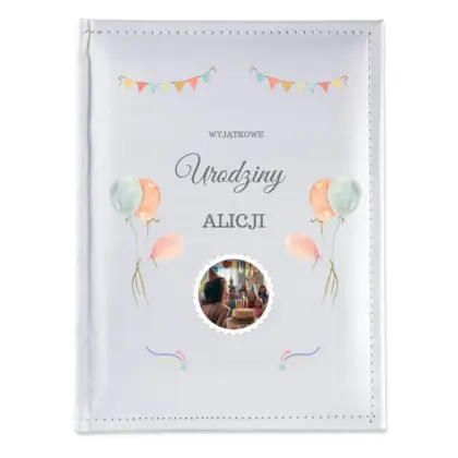 Personalizowany album na zdjęcia urodziny