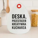 Personalizowana deska do krojenia, szklana, 23x29cm - Twój Projekt