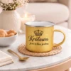 personalizowany złoty kubek z brokatem - królowa jest tylko jedna
