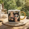 Personalizowany złoty kubek z własnym zdjęciem xl