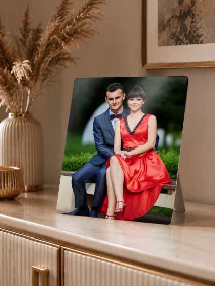 aluminiowy obraz ze zdjęciem kwadratowy 30x30 cm