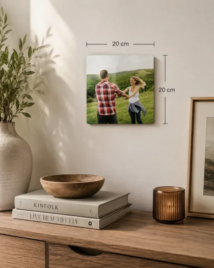 Foto obraz ścienny ze zdjęciem, aluminiowy, 20x20cm