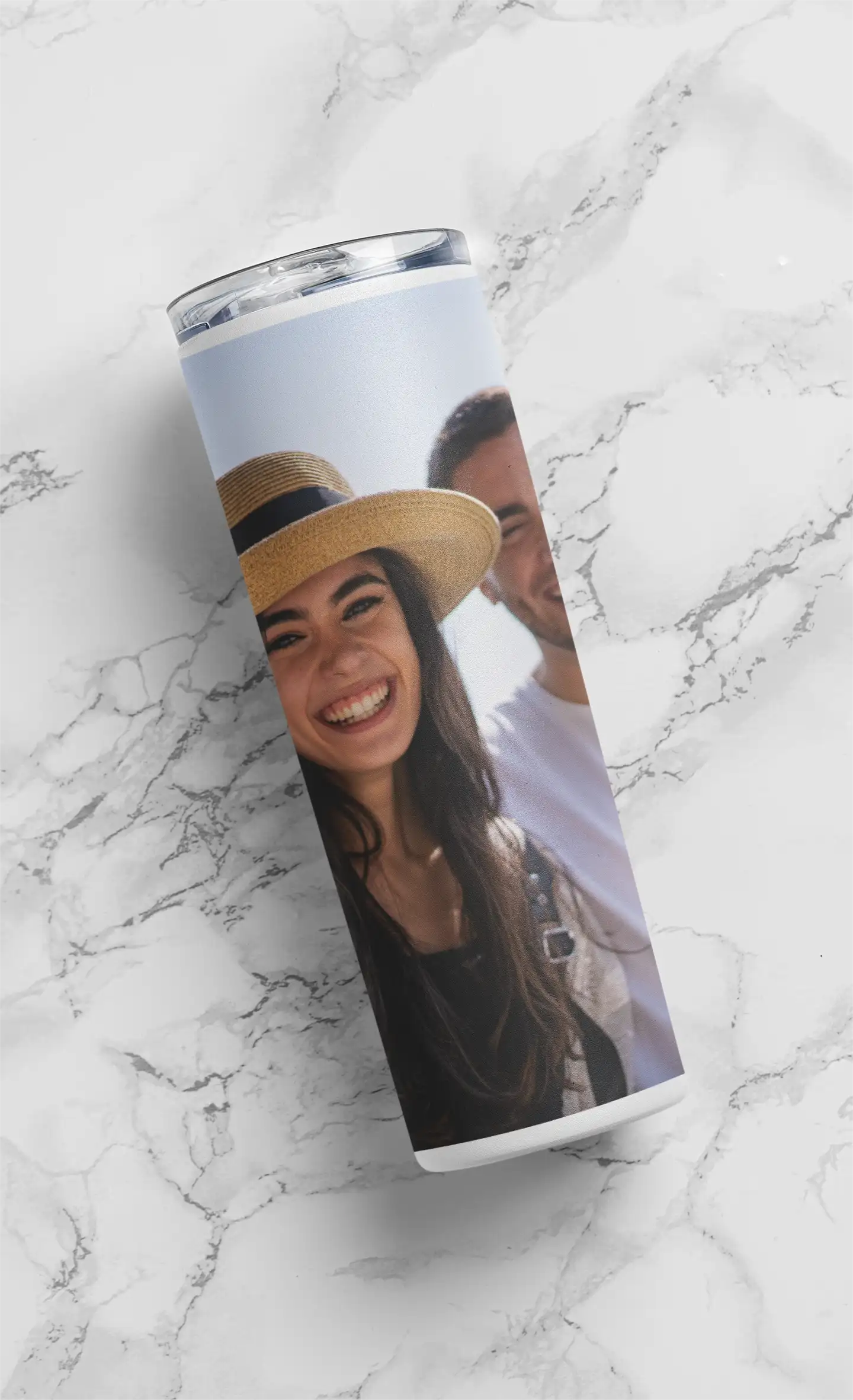 Personalizowana Butla z nadrukiem Tumbler ze słomką