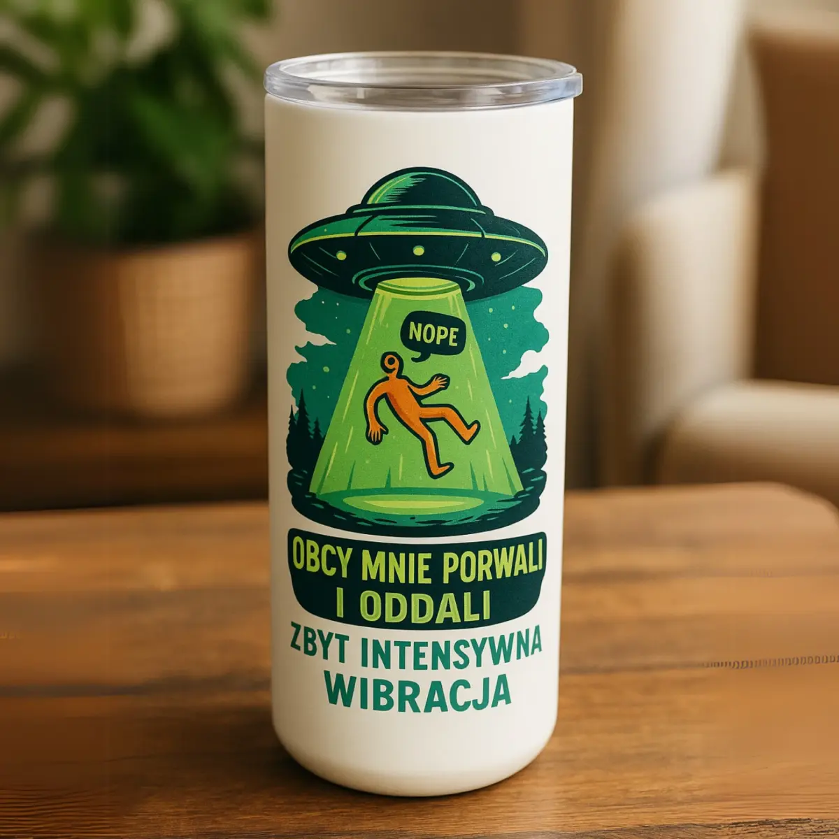 butla z nadrukiem 600ml - ufo