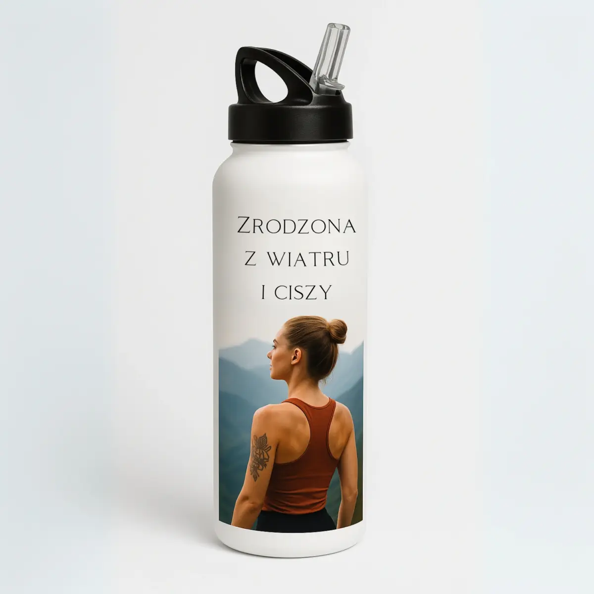 personalizowana butla z ustnikiem personalizowana 800ml