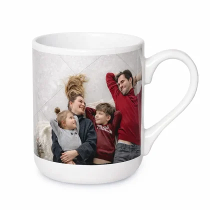 personalizowany kubek kawowy z nadrukiem biały 330ml