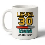 Kubek urodzinowy - Level Up