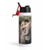 Aluminiowa butla z nadrukiem 600 ml, kolorowa zakrętka