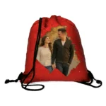 Plecak z cekinami personalizowany, czerwony, 33x42cm - Twój Projekt