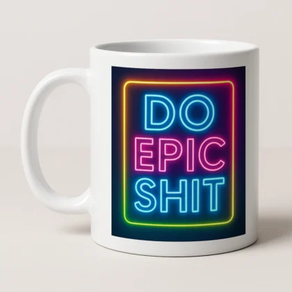 Kubek z napisem Do epic shit