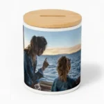 Skarbonka z bambusowym wieczkiem, 325ml - Twój Projekt