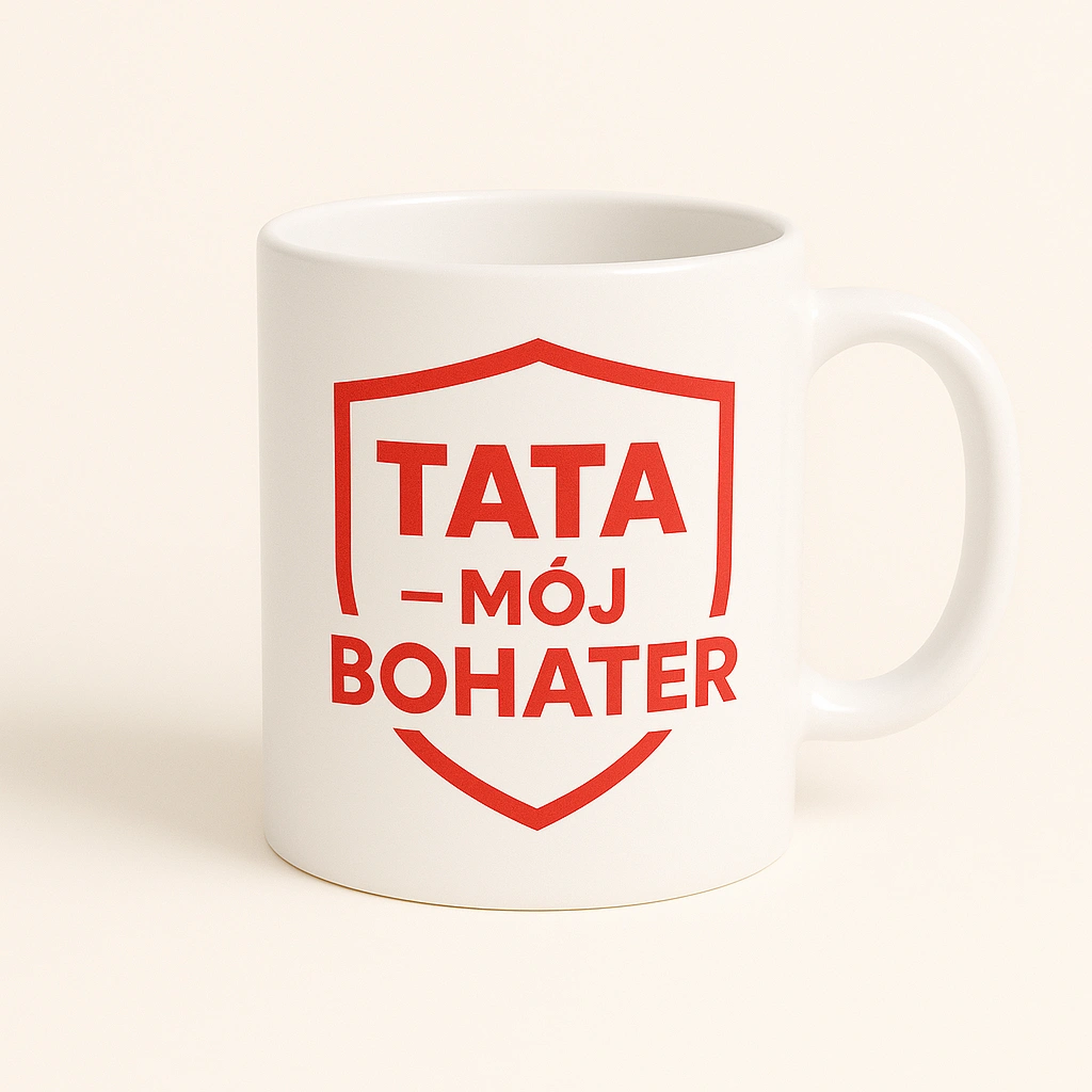 kubek dla taty - tata mój bohater