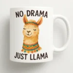 Kubek z nadrukiem - No drama, just lama