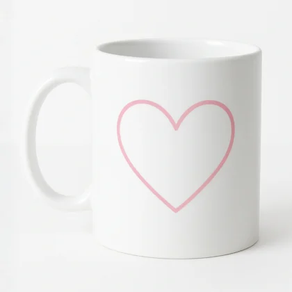 kubek z sercem - heart