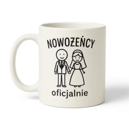 Kubek dla Młodej Pary - Nowożeńcy. Oficjalnie
