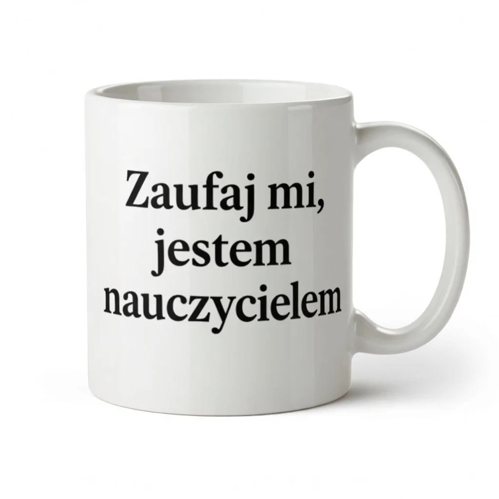 Kubek dla Nauczyciela - Zaufaj mi, jestem nauczycielem
