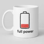 Kubek z nadrukiem - Bateria Full power