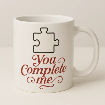 Kubek z nadrukiem - You complete me