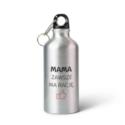 Personalizowana butla z karabińczykiem, 400ml – Twój Projekt