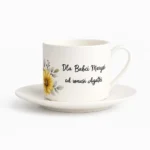 Porcelanowa filiżanka z nadrukiem, ze spodkiem, 200ml - Twój Projekt