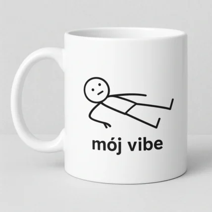 kubek z nadrukiem Stickman czyli mój vibe