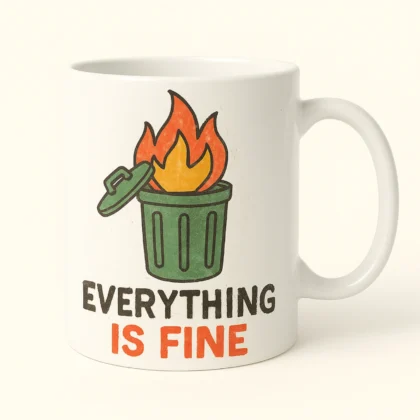 kubek z nadrukiem - everything is fine
