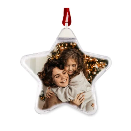 Bombka na zdjęcie zawieszka w kształcie gwiazdy