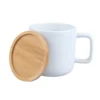 Personalizowany kubek z bambusową podkładką, 400ml - Twój Projekt